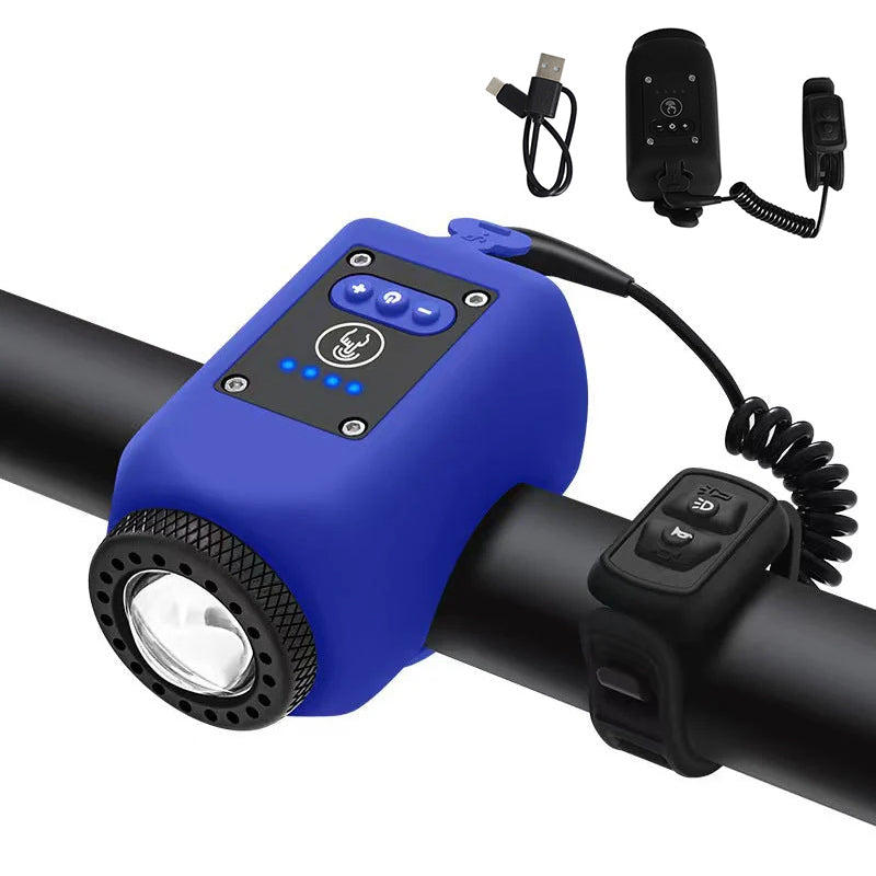Timbre para bicicleta de montaña con luz brillante accesorio dos en uno