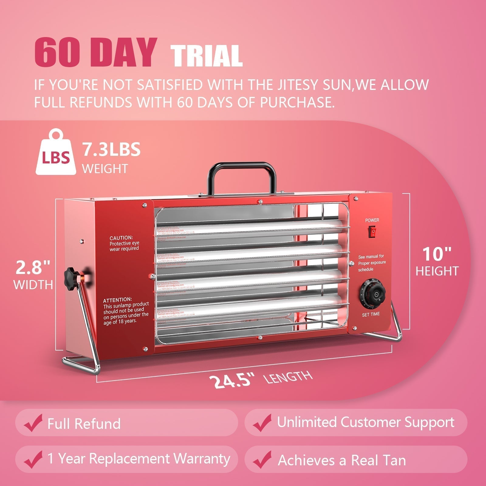 Sun Tanning Lamp For Home Use Delivers Consistent Glow And Natural Tan