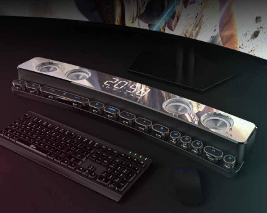 Głośnik Bluetooth do gier z podświetleniem RGB i budzikiem