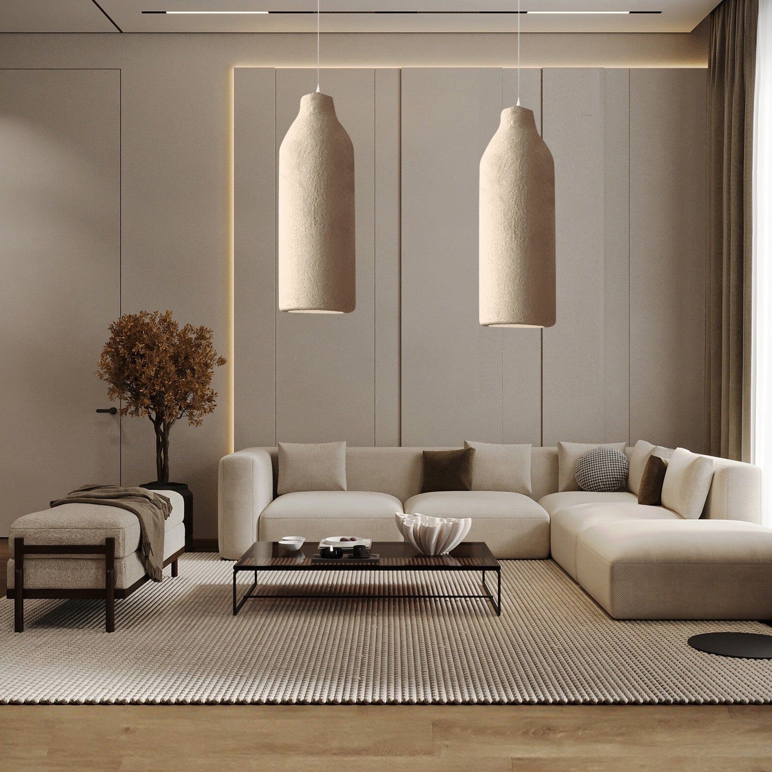 Kevara Wasabi Japandi Hanglampen Met Warm Licht