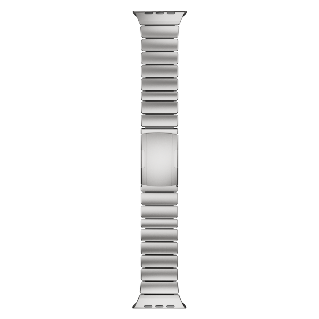 Gemini Titanium Band for Apple Watch Ultra With Matte Finish and Polished Links