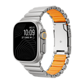 Gemini Titanium Band for Apple Watch Ultra With Matte Finish and Polished Links