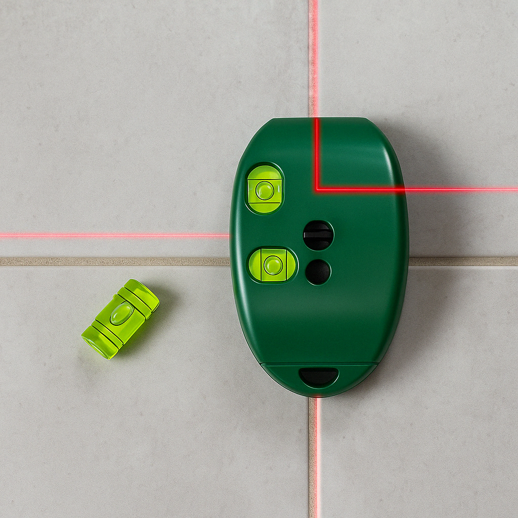 Präzisions-Laserwasserwaage mit 90-Grad-Winkel für genaue Heimwerker-Layouts