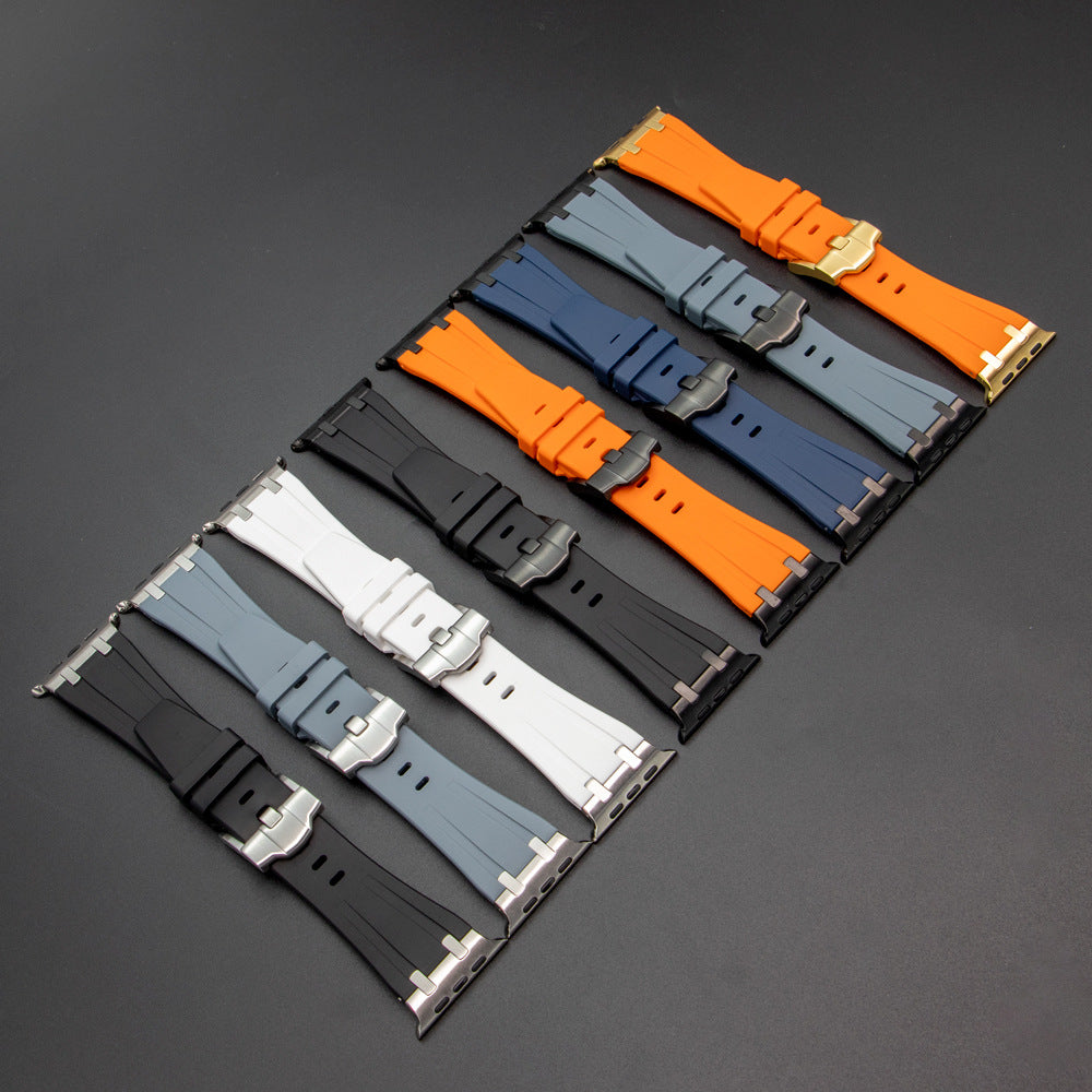 NovaFlex silikonarmband med metalldetalj för Apple Watch Edition