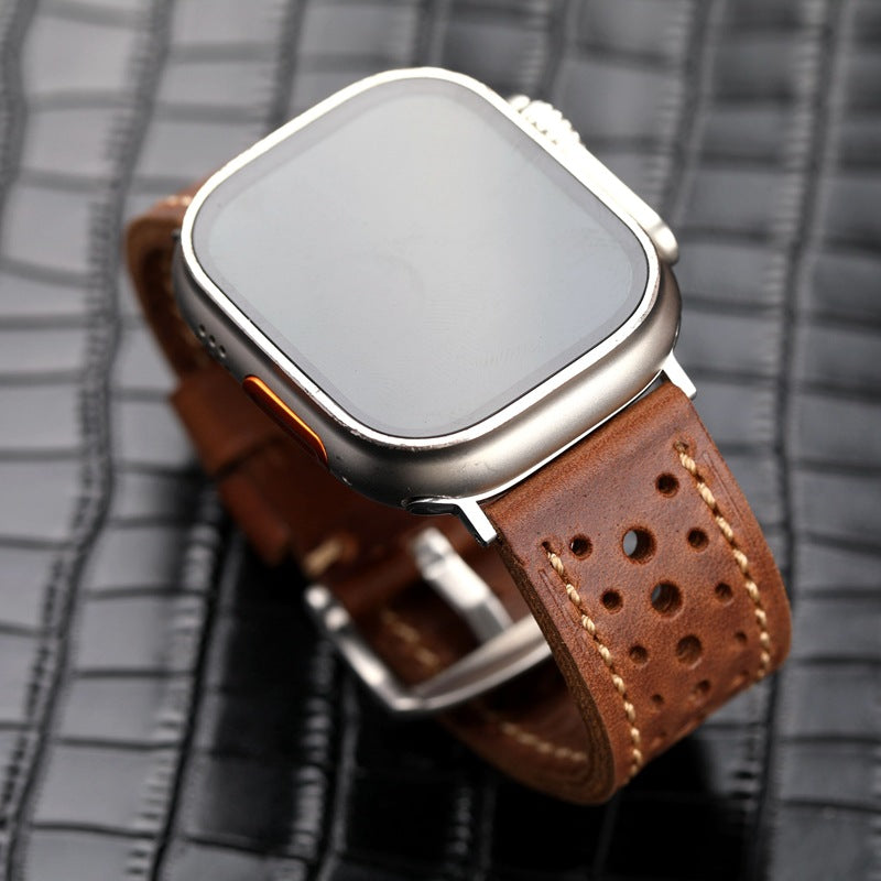 ForgeCrest vintage bőrszíj Apple Watch Ultrahoz