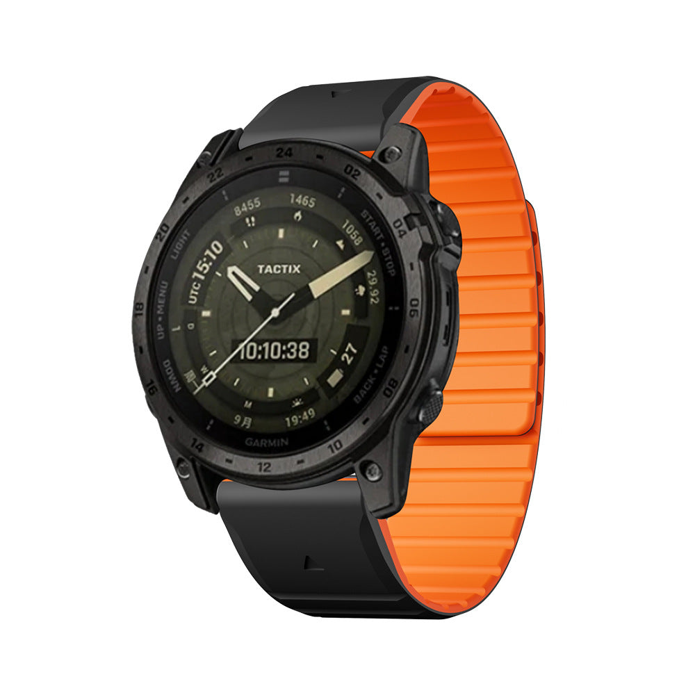 LumaFlex Çift Renkli Silikon Manyetik Kayış Garmin Saat İçin
