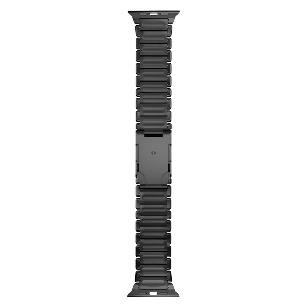 Gemini Titanium Band for Apple Watch Ultra With Matte Finish and Polished Links