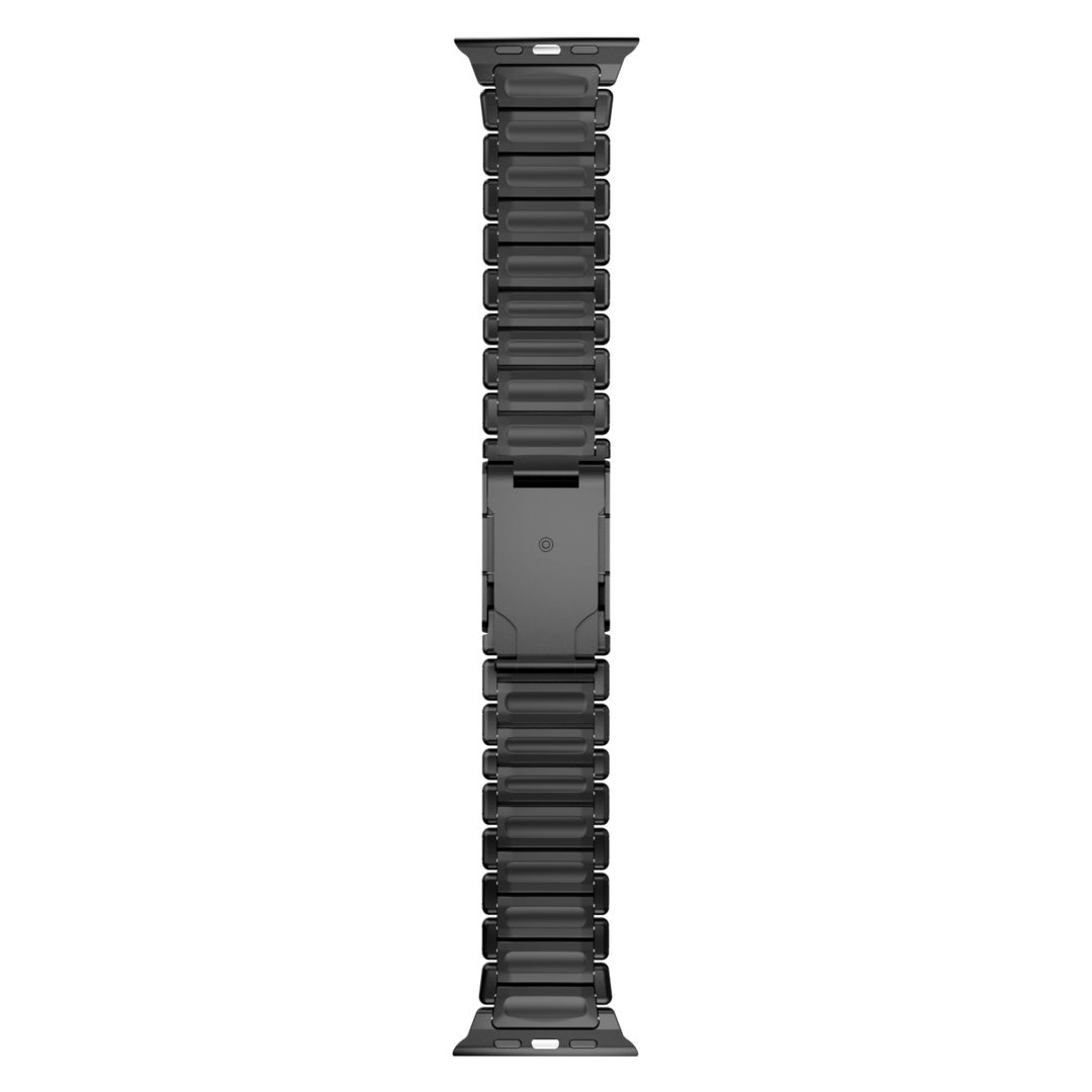 Gemini Titanium Band for Apple Watch Ultra With Matte Finish and Polished Links