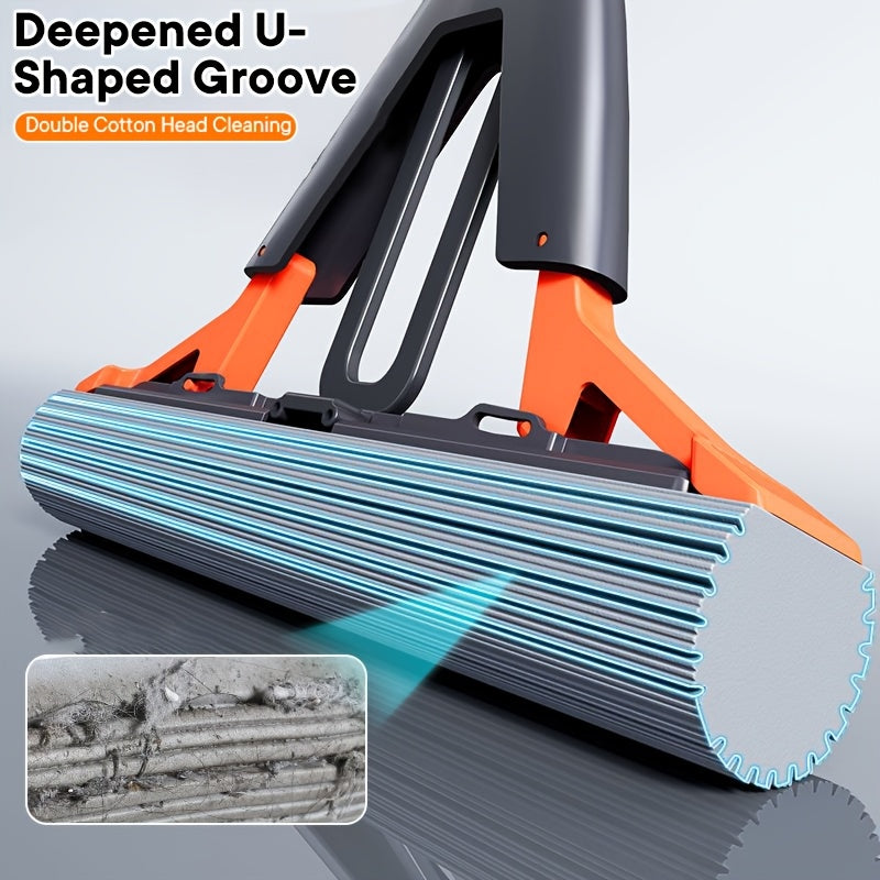 Éponge ultra absorbante Cleanflow et serpillière essoreuse pour salles de bains et sols