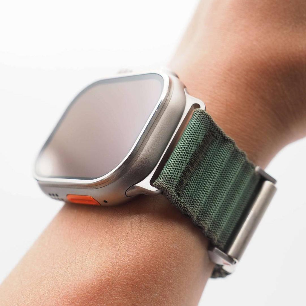 Apple Watch doppellagiges gewebtes Armband für ganztägigen Komfort