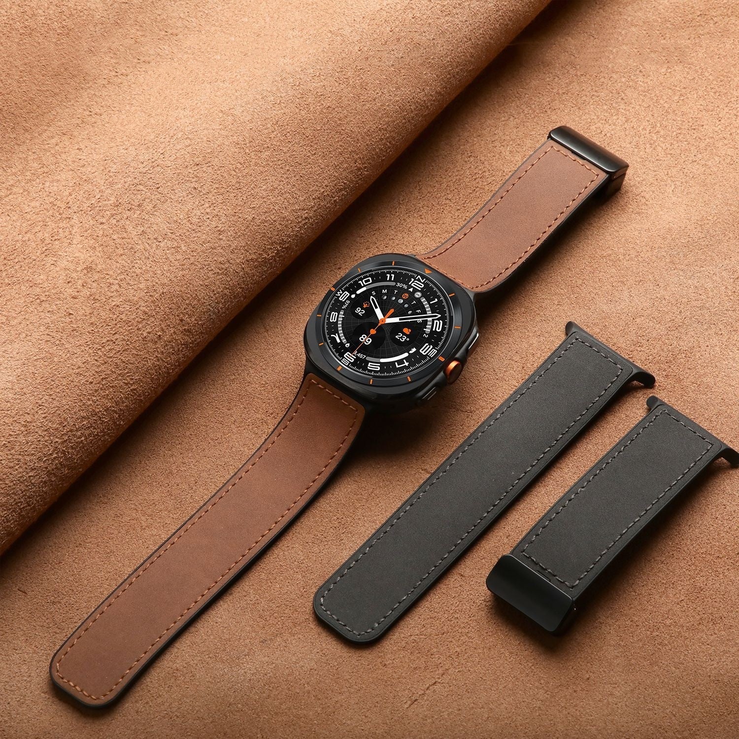 AstraWear magnetyczny pasek skórzano-silikonowy do Samsung Ultra
