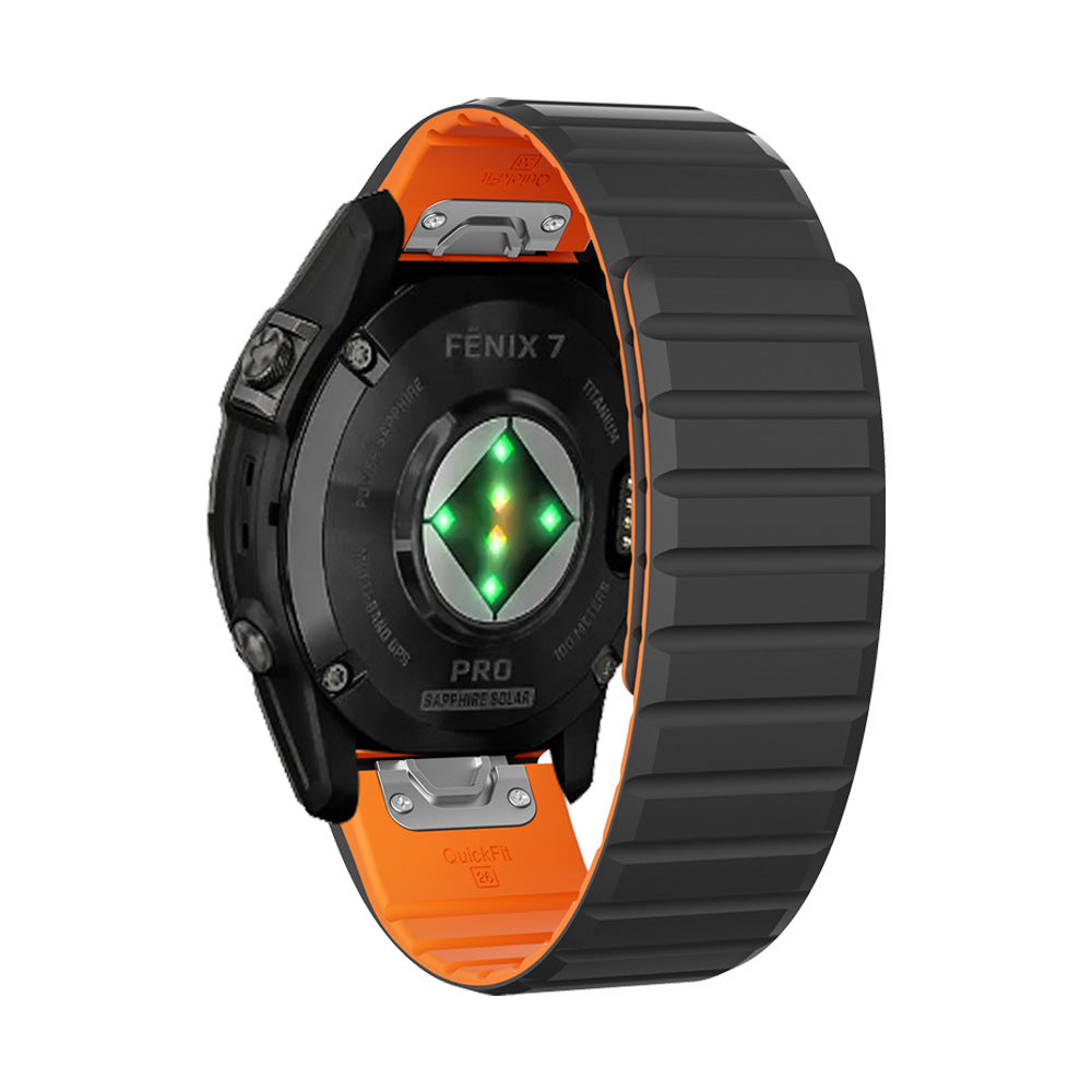 LumaFlex Çift Renkli Silikon Manyetik Kayış Garmin Saat İçin
