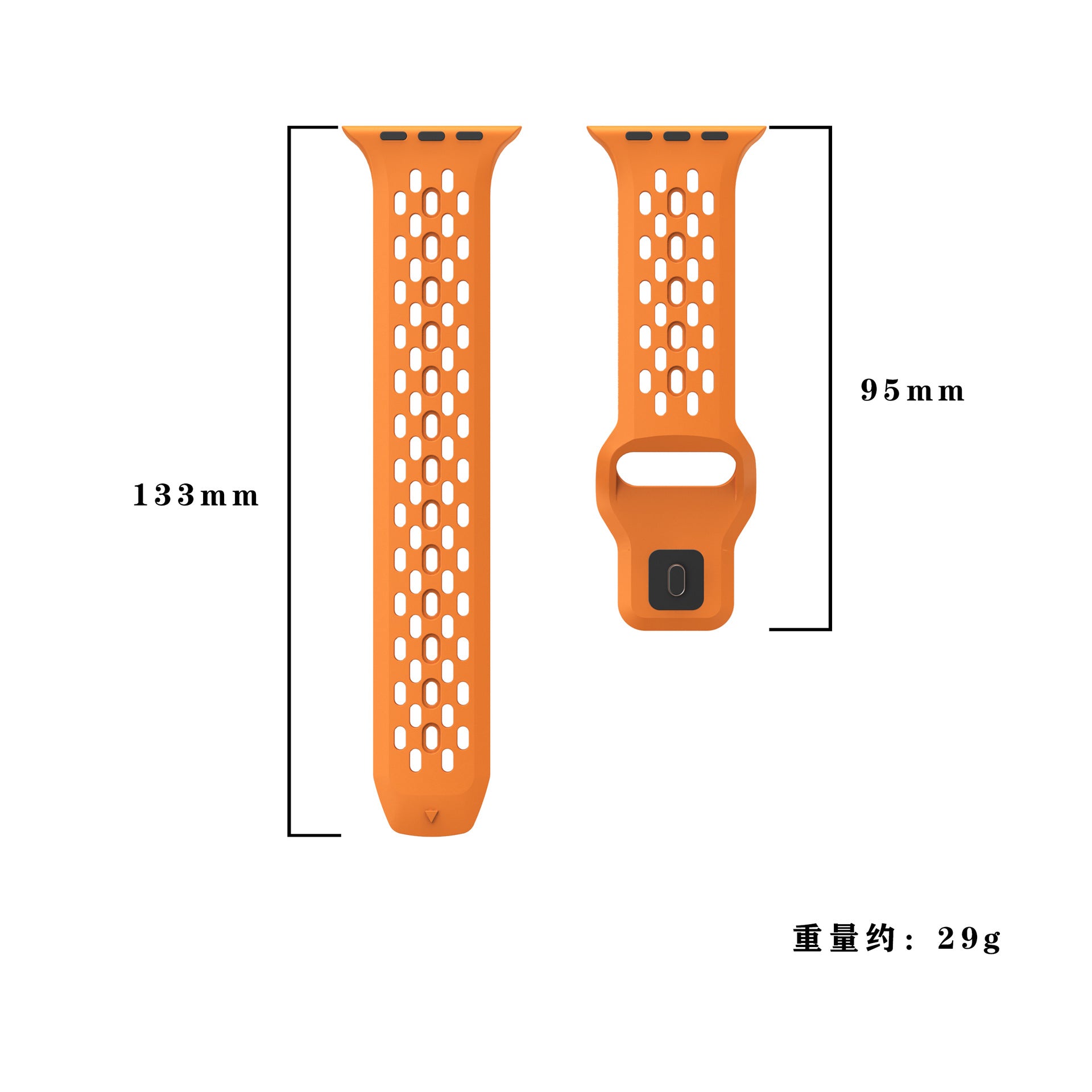 NovaFlex FKM prodyšný pásek pro Apple Watch Comfort