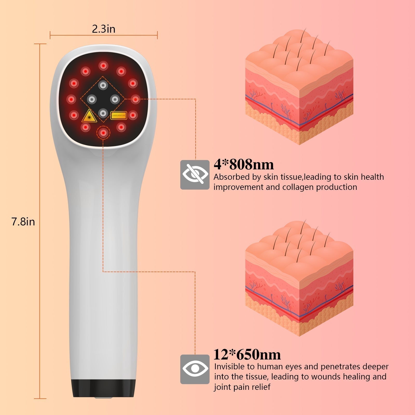 Muscle Reliever Premium Edition Compact Handheld Laser Device