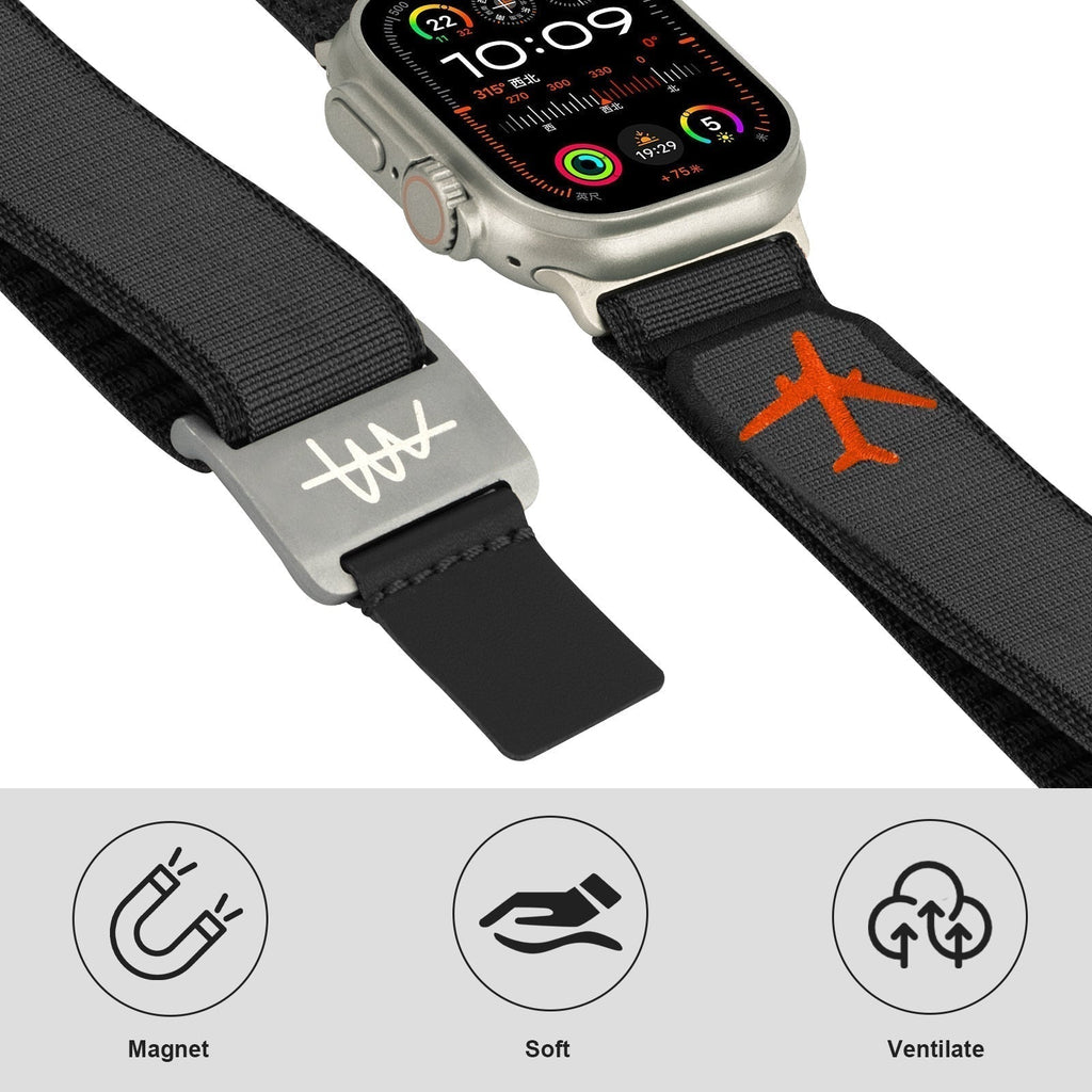 Magnetický nylonový řemínek NovaPeak pro Apple Watch
