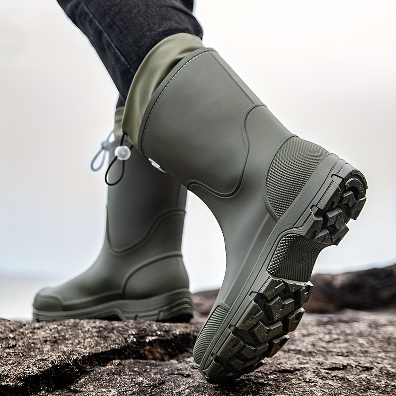 Rainstep Waterproof Mid-Calf Boots For Men And Women