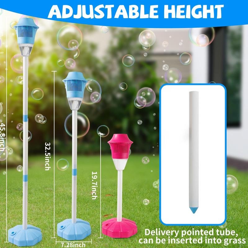 BubbleFun Máquina de Bolhas Portátil para Crianças, Altura Ajustável, 20.000 Bolhas por Minuto