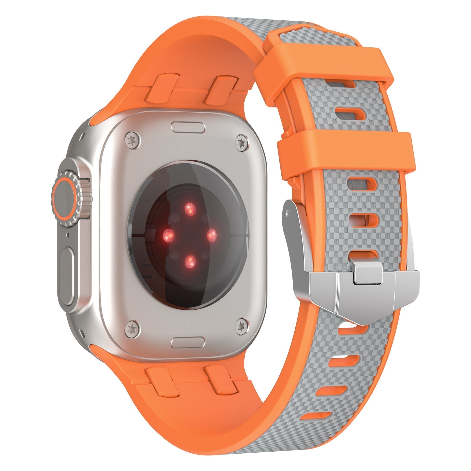 VeloraFlex dvoubarevný silikonový řemínek pro Apple Watch Comfort Fit