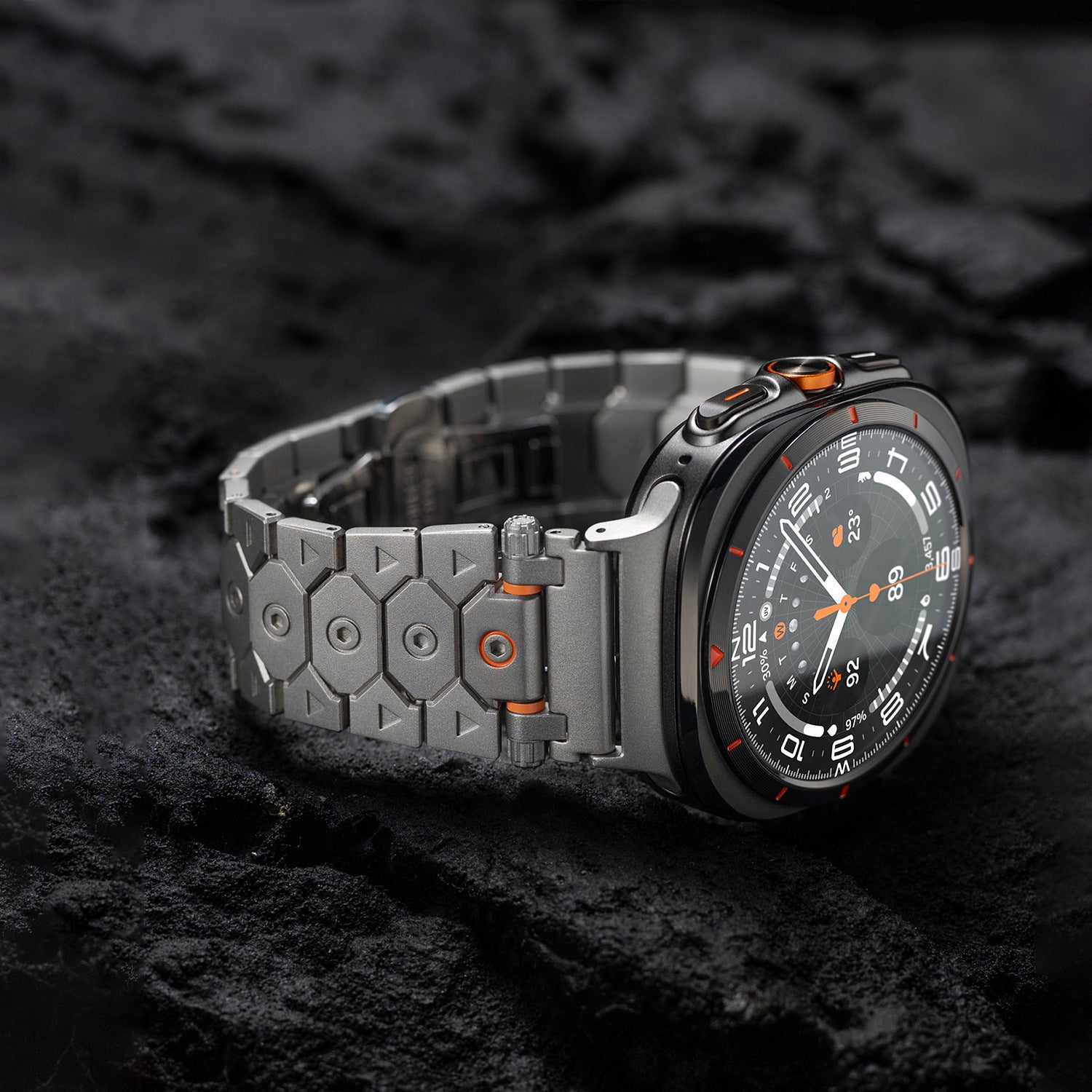 Correa Astra Geométrica de Acero Inoxidable para Galaxy Ultra