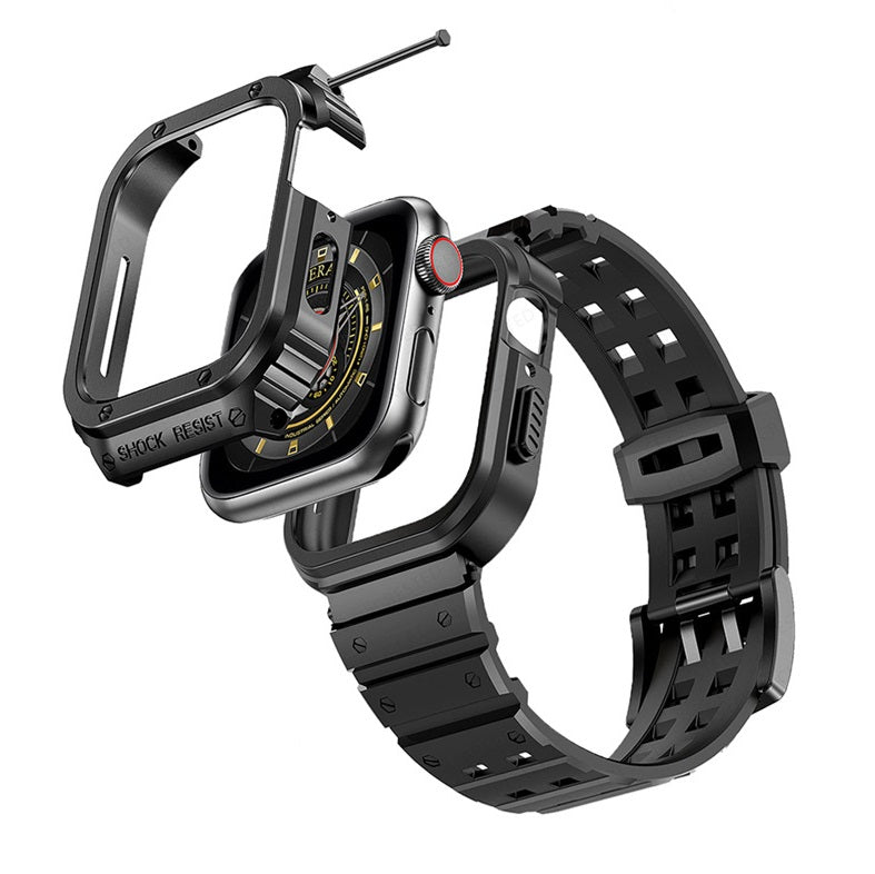 Apple Watch用 ApexFlex シリコンバンドとスチールケース