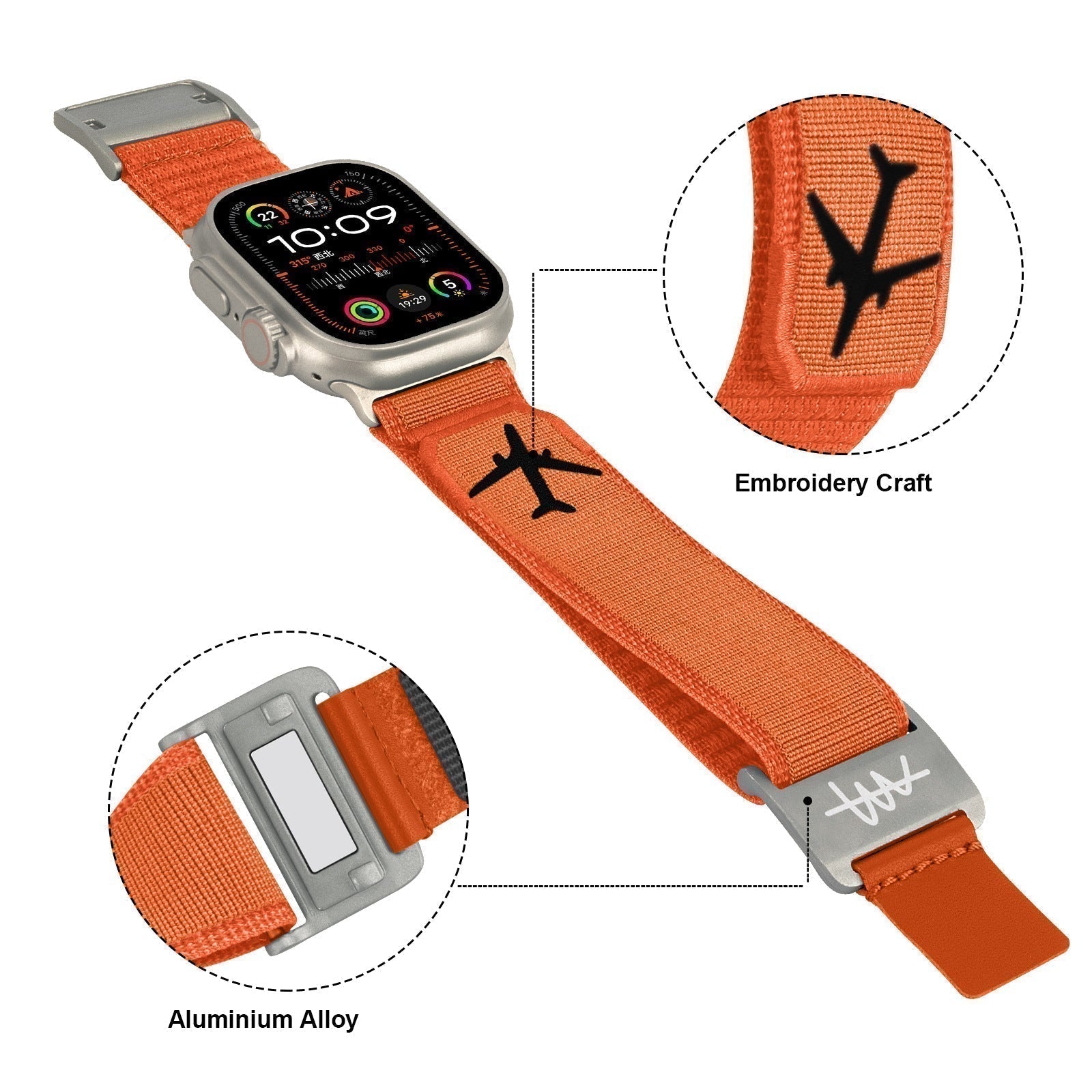 Magnetický nylonový řemínek NovaPeak pro Apple Watch