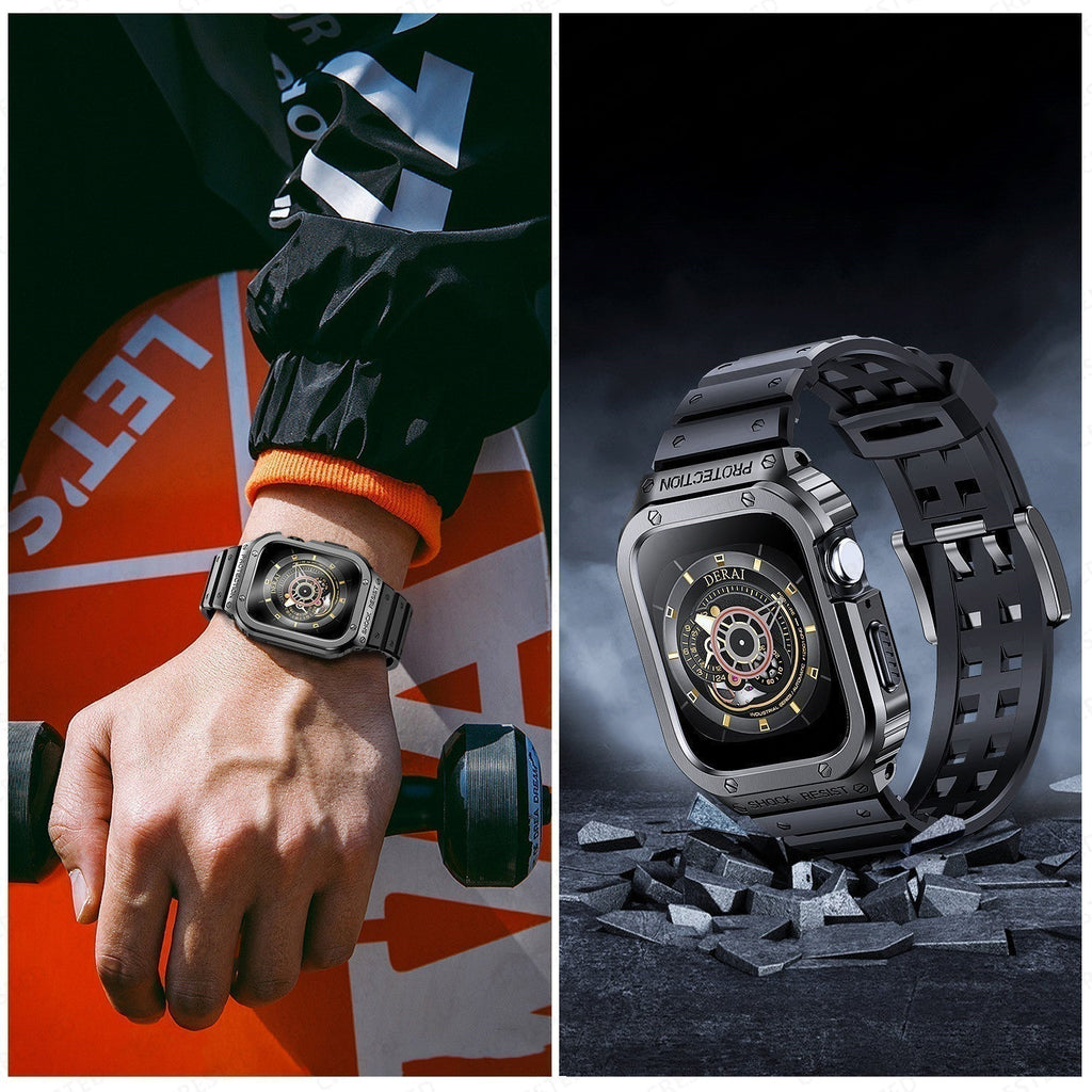 Apple Watch用 ApexFlex シリコンバンドとスチールケース