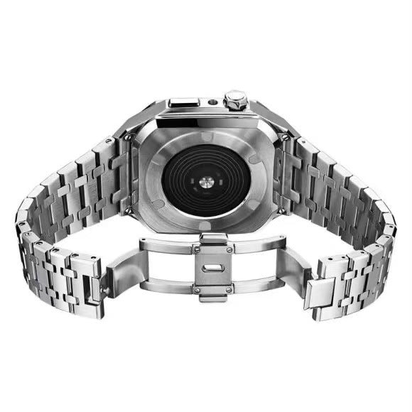 Set carcasă LumaTech din oțel inoxidabil lustruit pentru Apple Watch 45-52mm