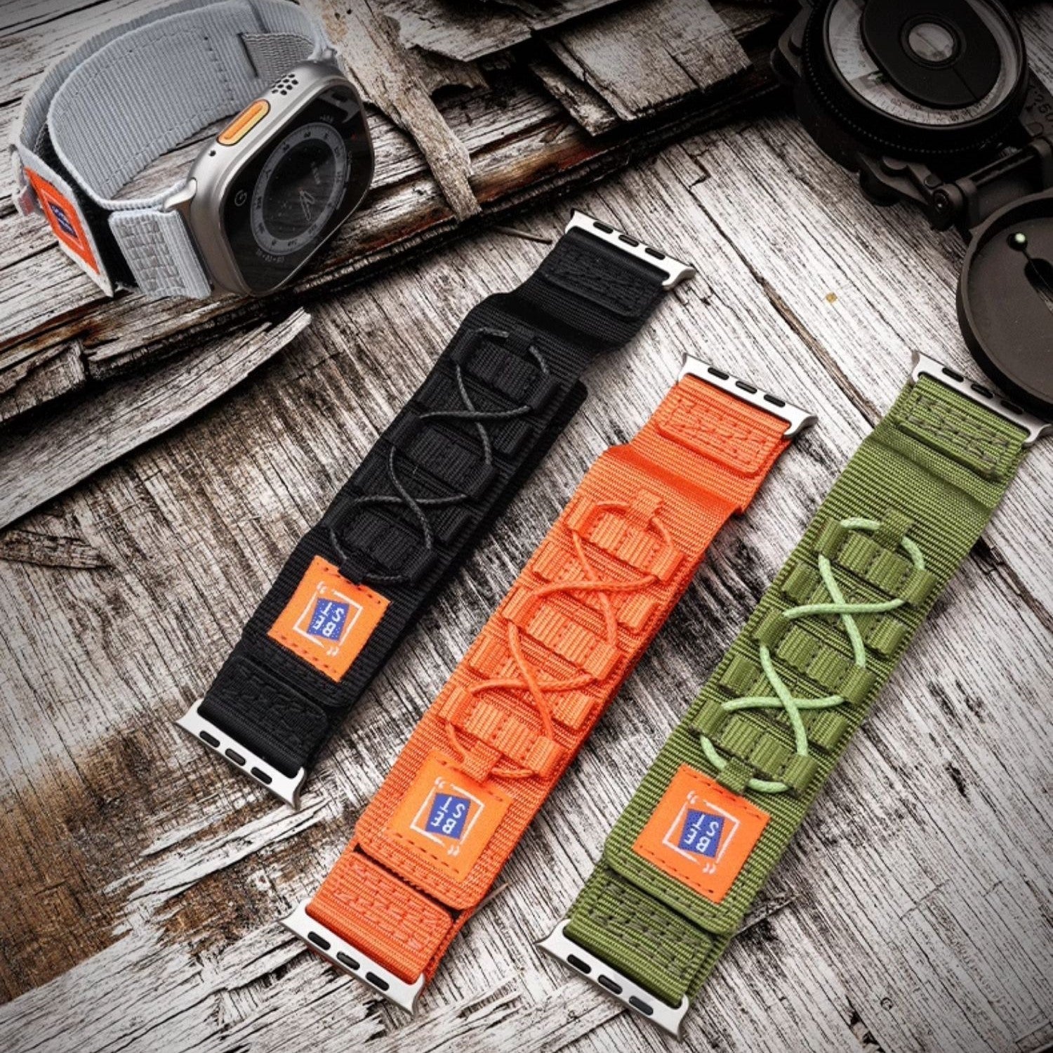 Sturdy Outdoor Nylon Strap For Apple Watch Ultra And Series 11, 10, 9, 8, SE