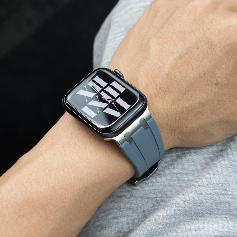 NovaFlex silikonarmband med metalldetalj för Apple Watch Edition