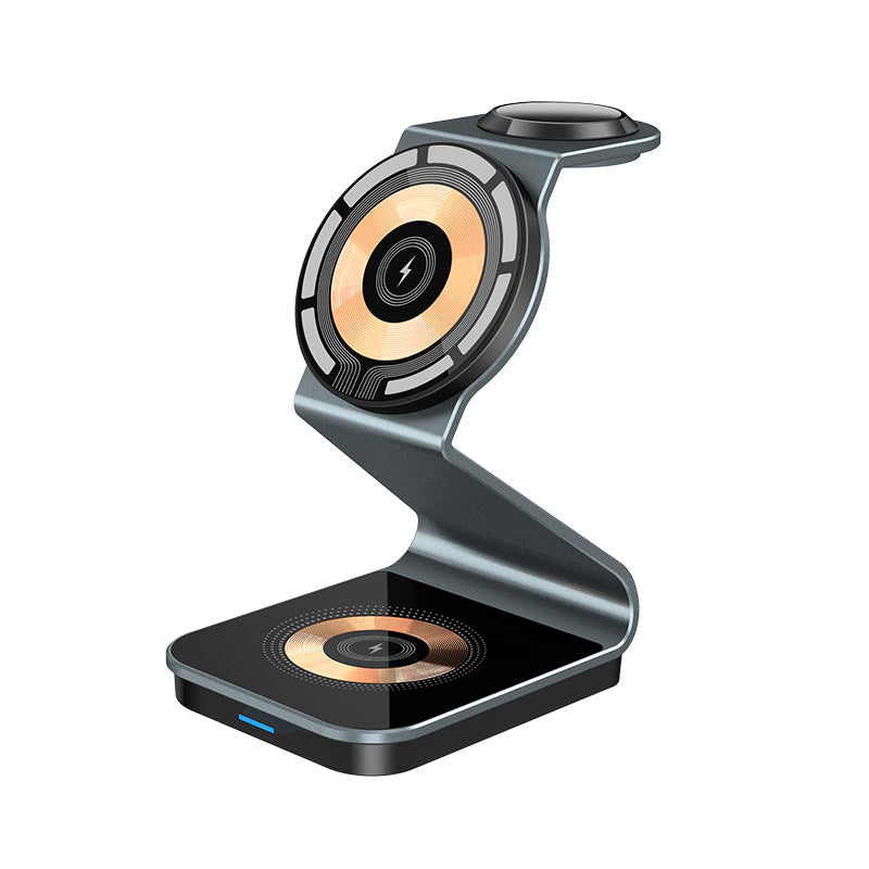 Magnetisches 3-in-1 kabelloses Ladegerät für Telefon, Ohrhörer und Uhr