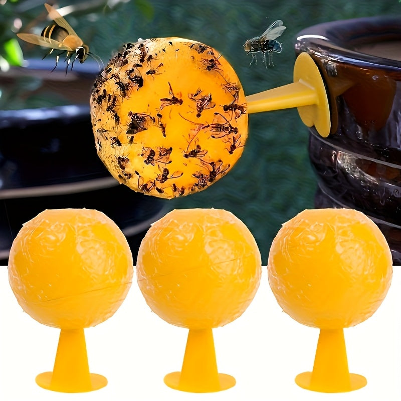 Flyorb Plakkerige Fruitvliegenvalballen Set voor Thuis- en Keukengebruik