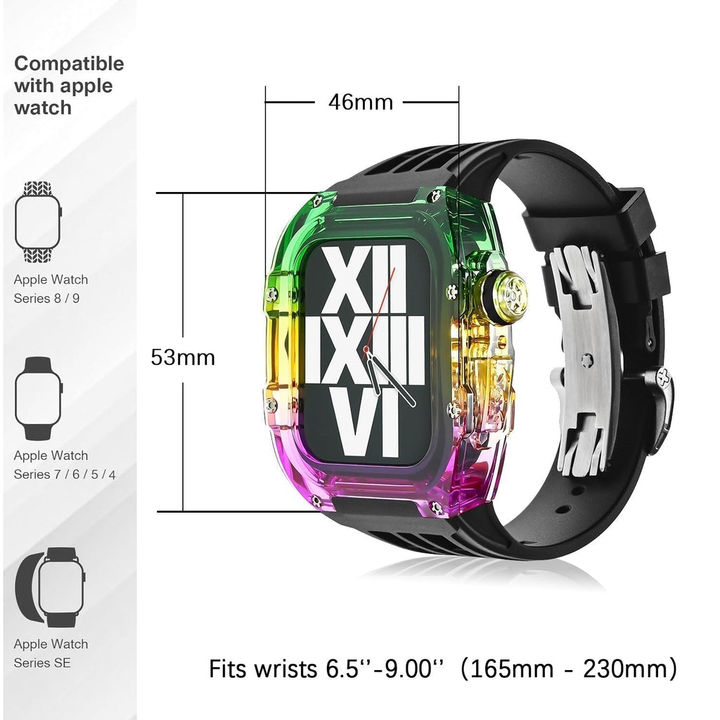 NovaFlex Multicolor Fluororubber Case Kit For Apple Watch