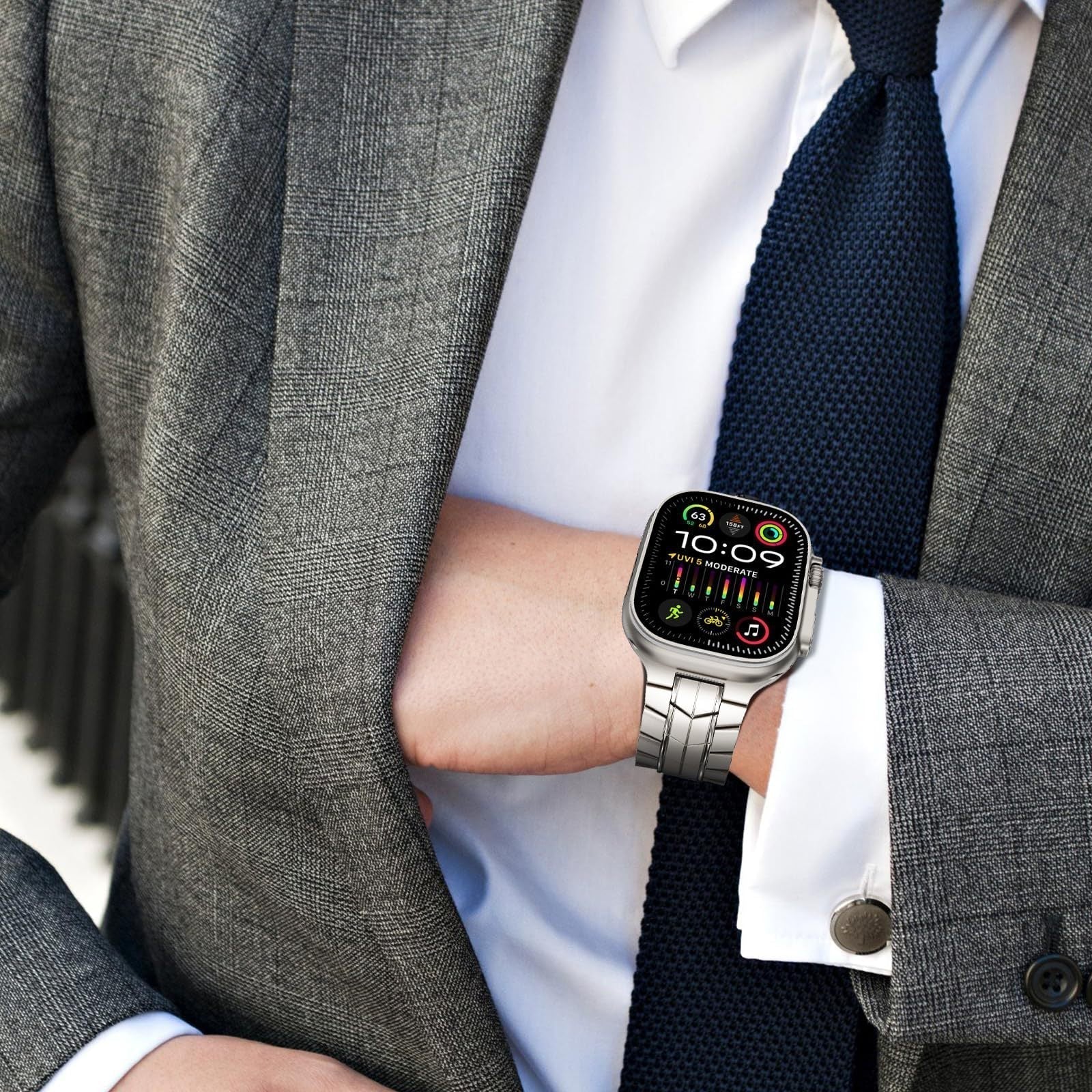 Nova titanlegeringsklokkerem for Zen Ultra 2 49mm Apple Watch