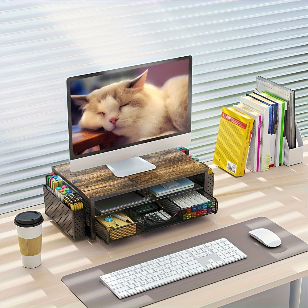 Organiwise All In One Desk Organizer With Monitor Riser