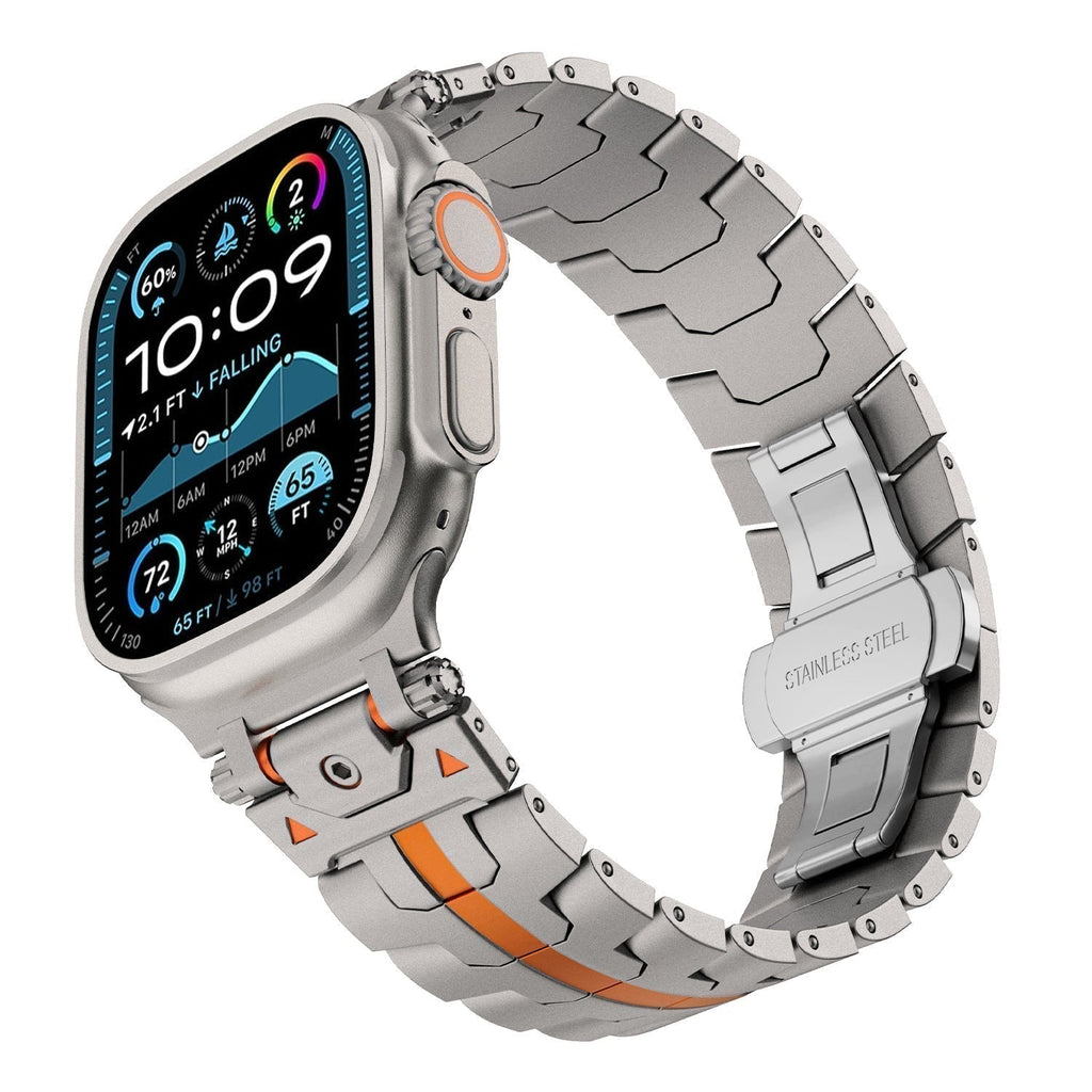 Cinturino a maglie in acciaio inox Aurora Forge per Apple Watch