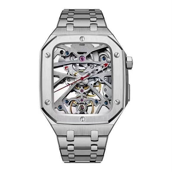 Set carcasă LumaTech din oțel inoxidabil lustruit pentru Apple Watch 45-52mm