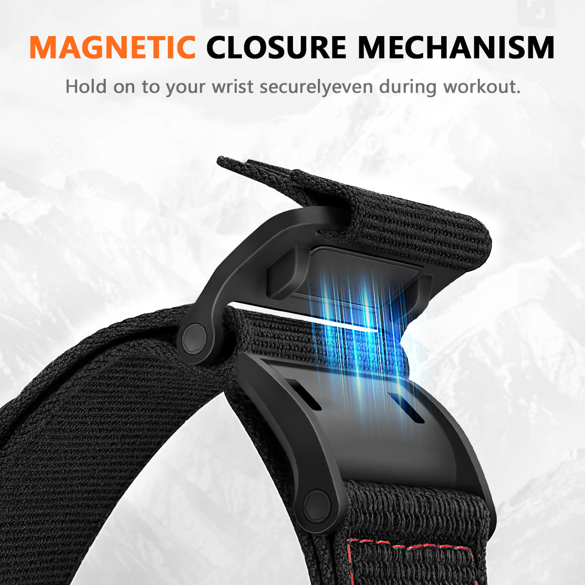 Robustes Nylon-Magnetarmband für Apple Watch – Alltagstauglicher Komfort