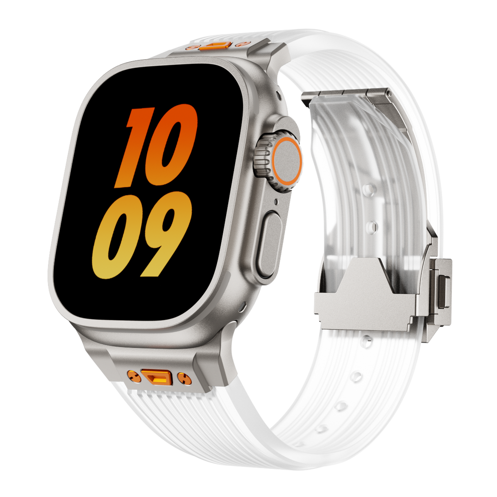 NovaFlex Şeffaf Silikon Kordon Apple Watch için