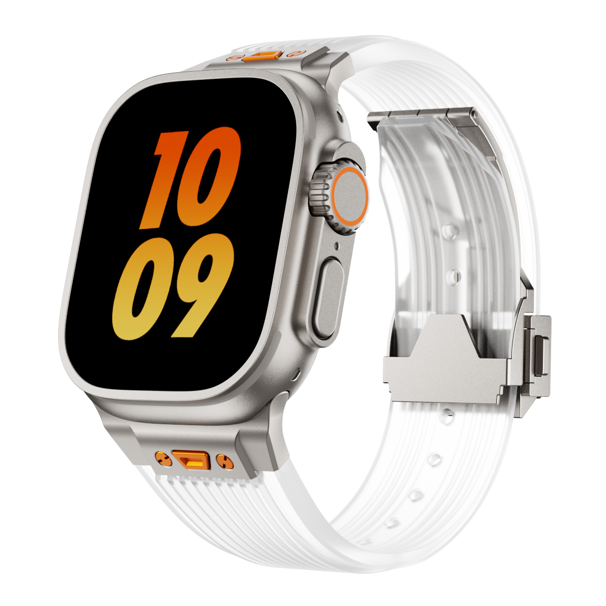 NovaFlex Şeffaf Silikon Kordon Apple Watch için