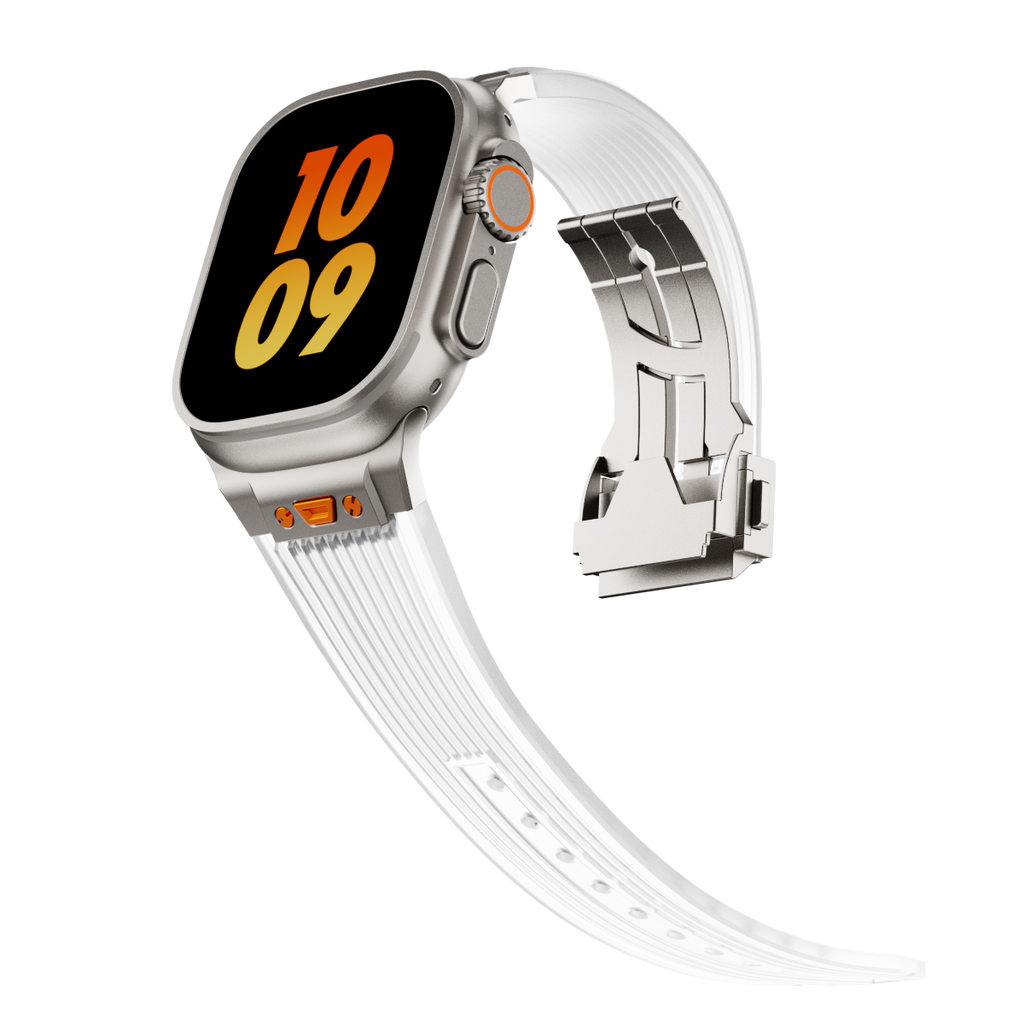 NovaFlex Şeffaf Silikon Kordon Apple Watch için