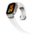 NovaFlex Şeffaf Silikon Kordon Apple Watch için