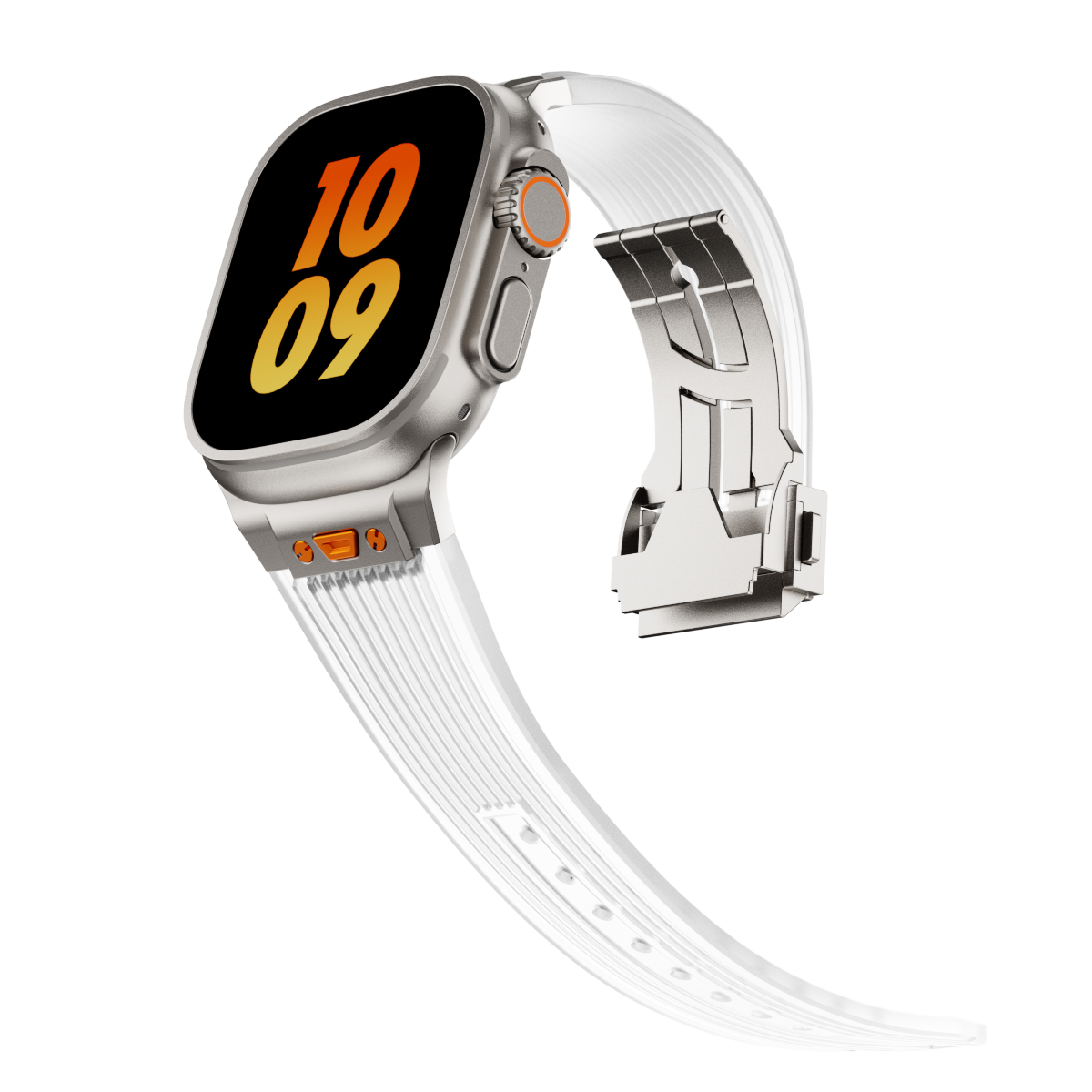 NovaFlex Şeffaf Silikon Kordon Apple Watch için