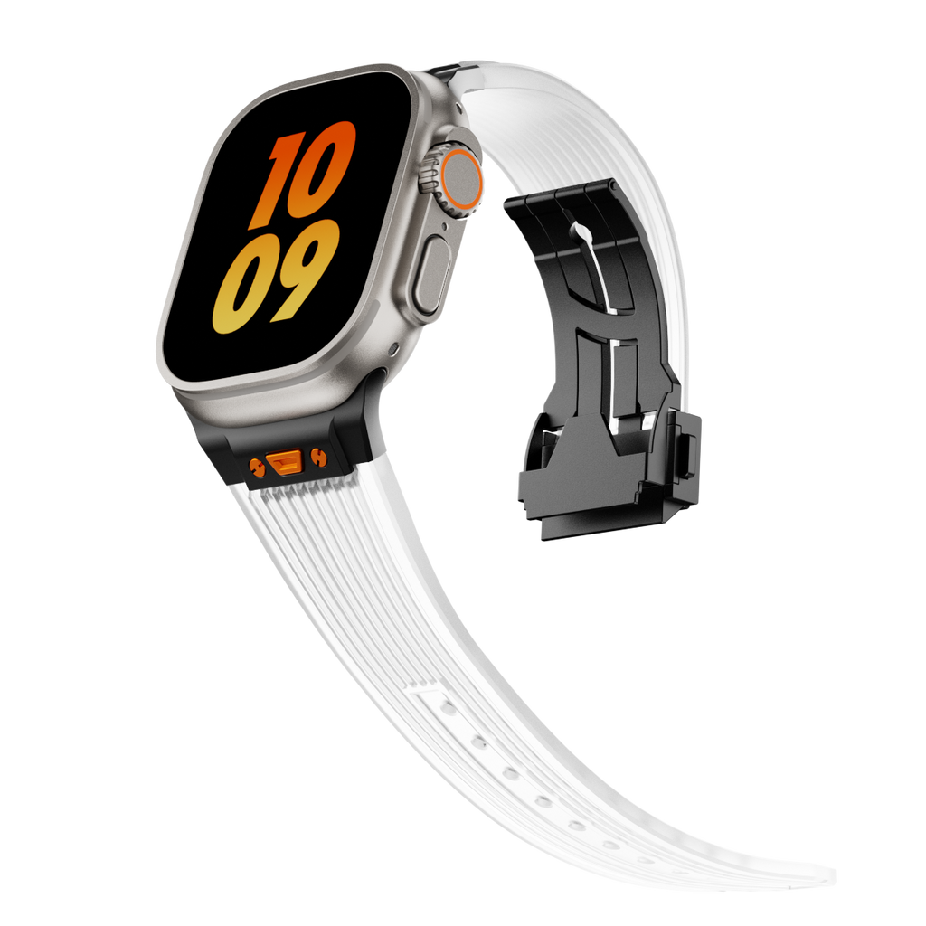NovaFlex Şeffaf Silikon Kordon Apple Watch için
