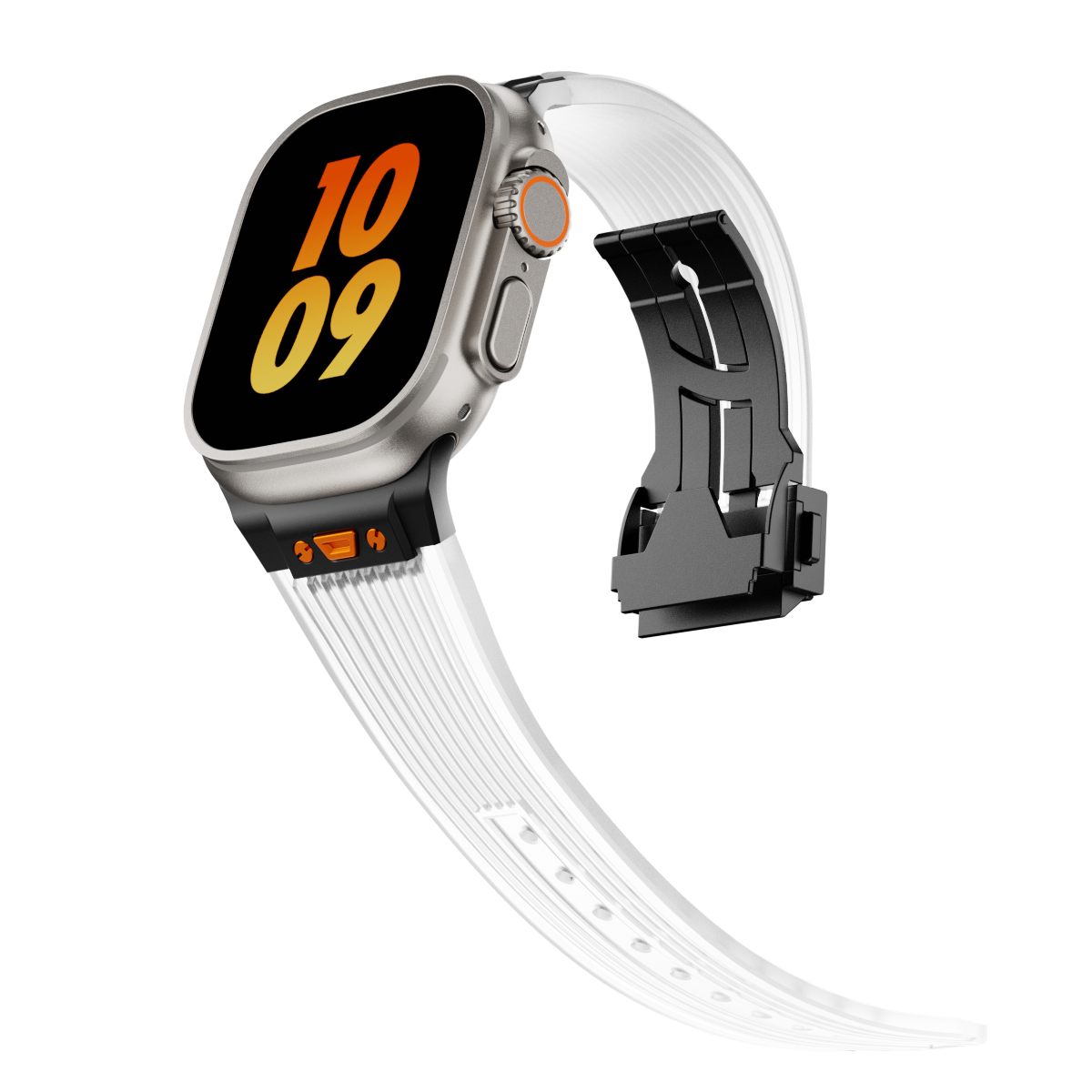 NovaFlex Şeffaf Silikon Kordon Apple Watch için