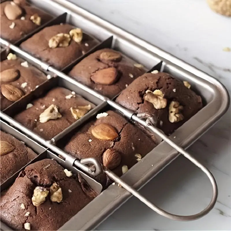 Livra tapadásmentes brownie sütő 18 szeletelős elválasztóval