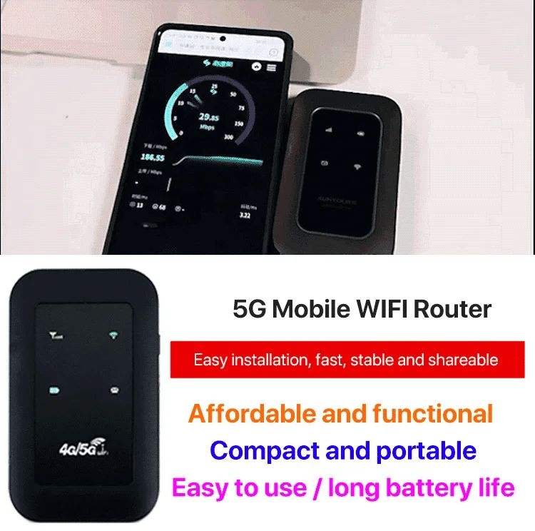 Compact 5G WiFi Hotspot For Fast Mobile Internet On The Go