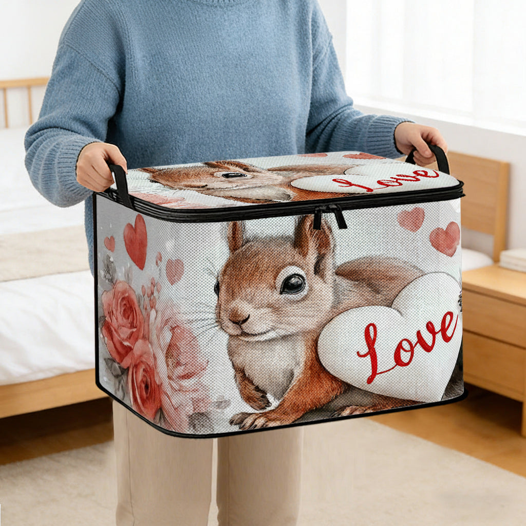 Squirrelboxin ystävänpäiväteemainen säilytyslaatikko söpöön huoneeseen