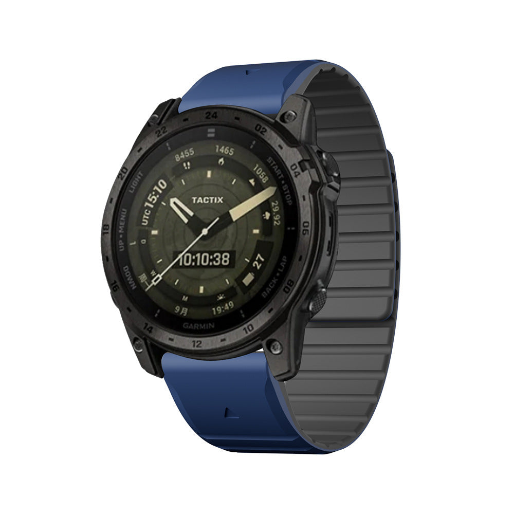 LumaFlex Çift Renkli Silikon Manyetik Kayış Garmin Saat İçin