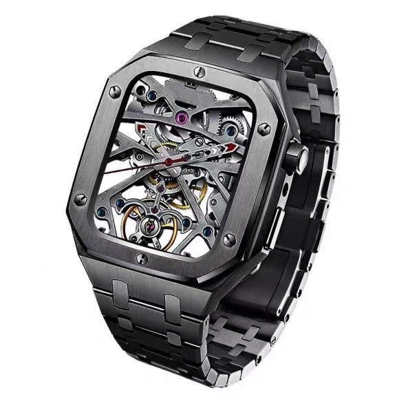 Set carcasă LumaTech din oțel inoxidabil lustruit pentru Apple Watch 45-52mm