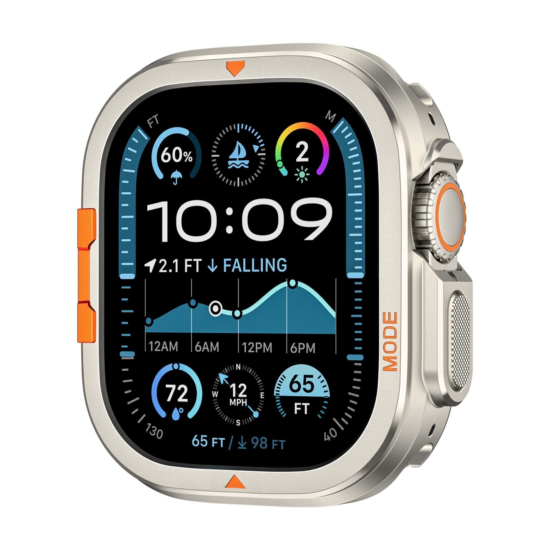 Custodia in metallo robusta Alpine per la protezione dell'Apple Watch